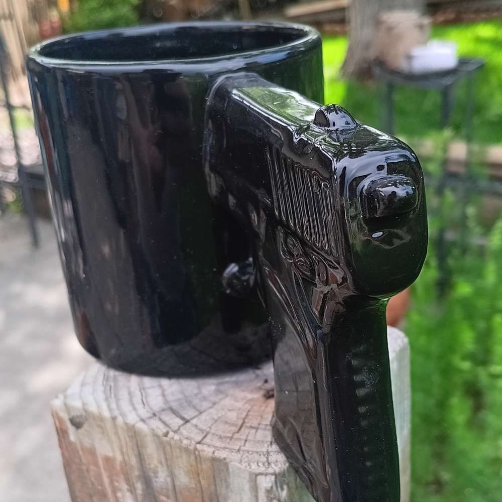 Black Gun Handle Mug